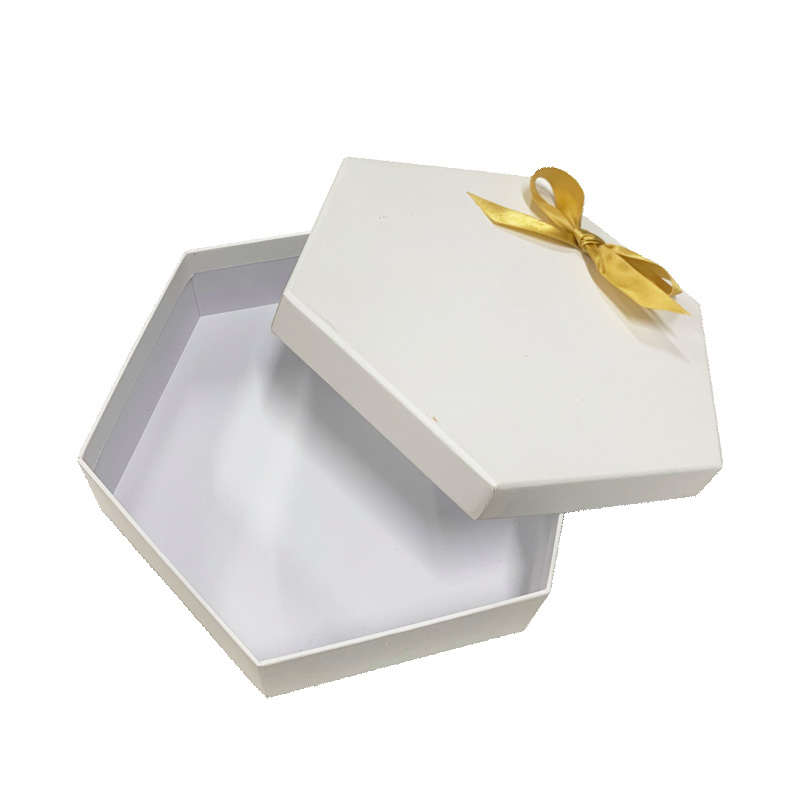 White custom packaging shaped gift box