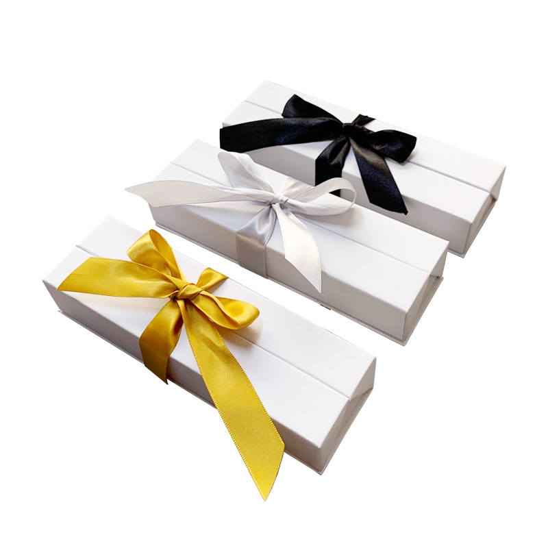 High quality customized pen gift box with Gold ribbon